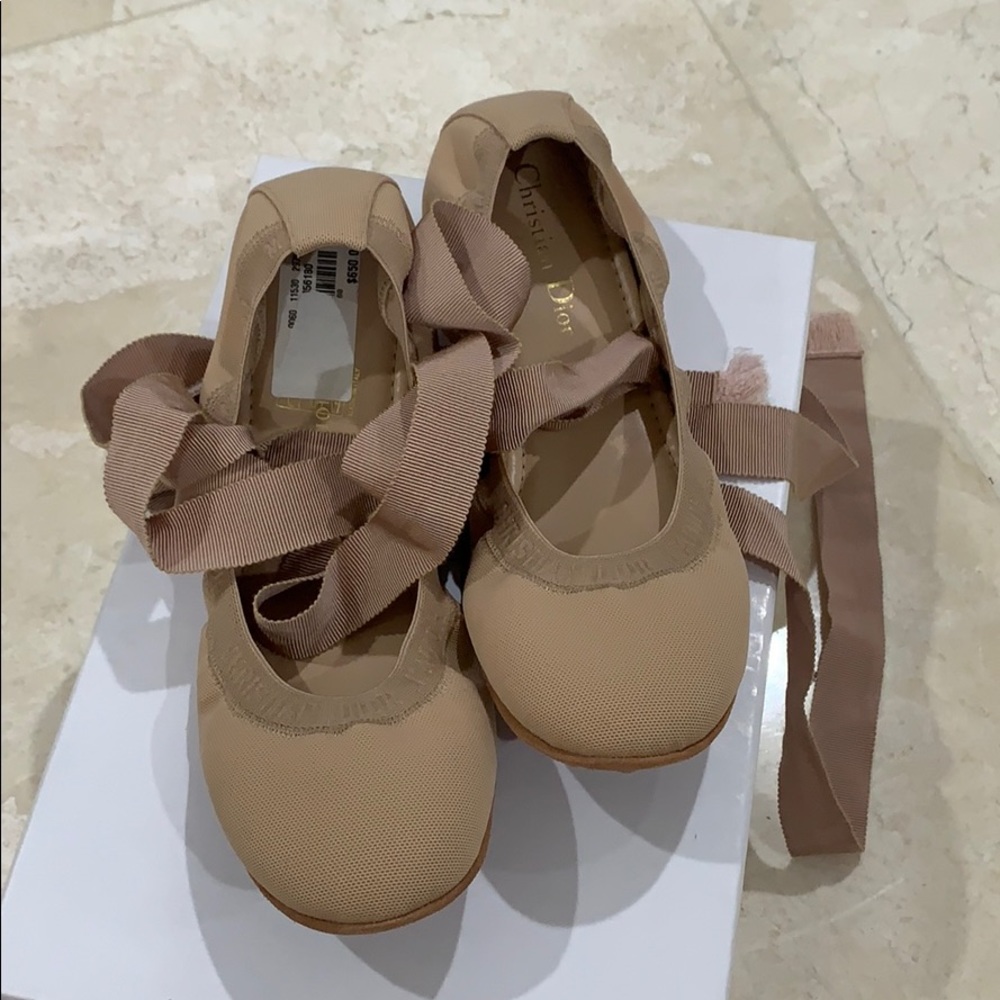 Dior Academy lace up flats